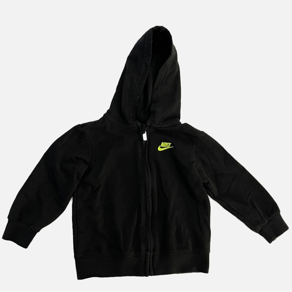 Nike Other - NIKE Kid’s Zip Up Black Hooded Sweatshirt - 18M